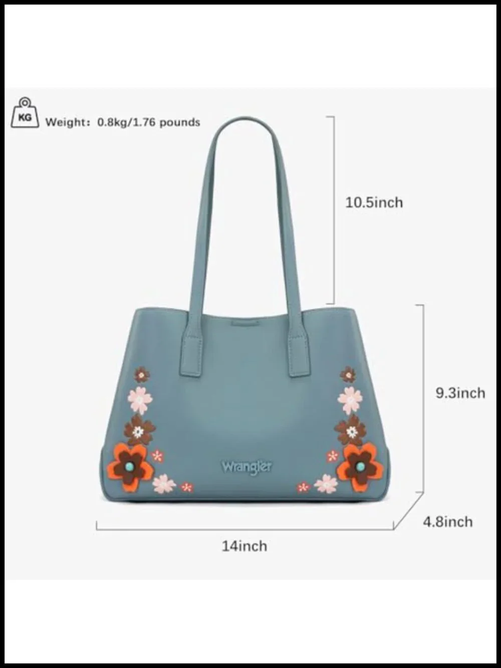 Floral Designer Top Handle Satchel Tote Bag for Women PU Leather Shoulder Purse